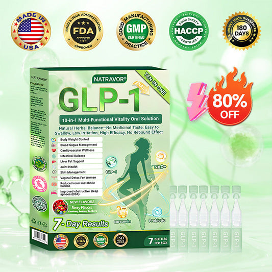Last day 50%OFF 🔥Official Store🍀NATRAVOR®10-in-1 Multi-Functional Vitality Oral Solution👩‍❤️‍👨(Just once a day,visible changes in 7 days)✅For obesity,cardiovascular health,diabetes,sleep apnea,Gut Health,joint issues,and more
